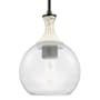 Innovations Lighting Astor 8" Wide Rope Detailed Mini Pendant with Clear Glass Shade Matte Black