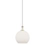 Innovations Lighting Astor 12" Wide Pendant Polished Nickel / Matte White