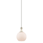 Innovations Lighting Astor 8" Wide Mini Pendant Polished Nickel / Matte White
