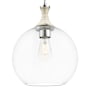 Innovations Lighting Astor 12" Wide Rope Detailed Pendant with Clear Glass Shade Polished Nickel