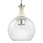 Innovations Lighting Astor 8" Wide Rope Detailed Mini Pendant with Clear Glass Shade Polished Nickel