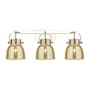 Innovations Lighting Pilaster II Bell 3 Light 27" Wide Vanity Light Polished Nickel / Mercury