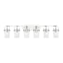Innovations Lighting Pilaster II Cylinder 6 Light 44" Wide Vanity Light Polished Chrome / Deco Swirl