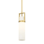 Innovations Lighting Utopia 5" Wide Mini Pendant Brushed Brass / Matte White