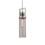 Innovations Lighting Utopia 5" Wide Mini Pendant Polished Nickel / Plated Smoke