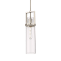 Innovations Lighting Utopia 5" Wide Mini Pendant Satin Nickel / Clear