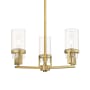 Innovations Lighting Utopia 3 Light 22" Wide Multi Light Pendant Brushed Brass / Clear