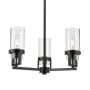 Innovations Lighting Utopia 3 Light 22" Wide Multi Light Pendant Matte Black / Clear