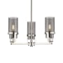 Innovations Lighting Utopia 3 Light 22" Wide Multi Light Pendant Polished Nickel / Plated Smoke