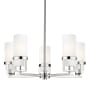Innovations Lighting Utopia 5 Light 28" Wide Chandelier Polished Nickel / Matte White