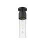 Innovations Lighting Bolivar 4" Wide Flush Mount Ceiling Fixture Matte Black / Seedy