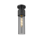 Innovations Lighting Bolivar 4" Wide Flush Mount Ceiling Fixture Matte Black / Plated Smoke