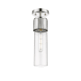 Innovations Lighting Bolivar 4" Wide Flush Mount Ceiling Fixture Polished Nickel / Clear