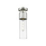 Innovations Lighting Bolivar 4" Wide Flush Mount Ceiling Fixture Satin Nickel / Clear