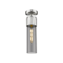 Innovations Lighting Bolivar 4" Wide Flush Mount Ceiling Fixture Satin Nickel / Plated Smoke