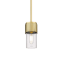 Innovations Lighting Bolivar 4" Wide Mini Pendant Brushed Brass / Clear