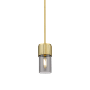 Innovations Lighting Bolivar 4" Wide Mini Pendant Brushed Brass / Plated Smoke