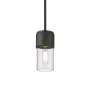 Innovations Lighting Bolivar 4" Wide Mini Pendant Matte Black / Clear
