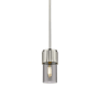Innovations Lighting Bolivar 4" Wide Mini Pendant Polished Nickel / Plated Smoke