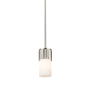 Innovations Lighting Bolivar 4" Wide Mini Pendant Polished Nickel / Matte White