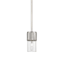 Innovations Lighting Bolivar 4" Wide Mini Pendant Satin Nickel / Clear