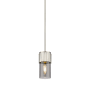 Innovations Lighting Bolivar 4" Wide Mini Pendant Satin Nickel / Plated Smoke
