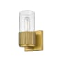Innovations Lighting Bolivar 7" Tall Wall Sconce Brushed Brass / Seedy