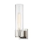 Innovations Lighting Bolivar 13" Tall Wall Sconce Polished Nickel / Clear