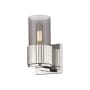 Innovations Lighting Bolivar 7" Tall Wall Sconce Polished Nickel / Plated Smoke