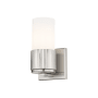 Innovations Lighting Bolivar 7" Tall Wall Sconce Satin Nickel / Matte White