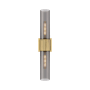 Innovations Lighting Bolivar 2 Light 4" Wide Vanity Light Brushed Brass / Plated Smoke