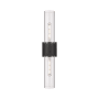 Innovations Lighting Bolivar 2 Light 4" Wide Vanity Light Matte Black / Clear