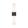 Innovations Lighting Bolivar 2 Light 4" Wide Vanity Light Matte Black / Matte White
