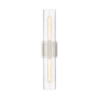 Innovations Lighting Bolivar 2 Light 4" Wide Vanity Light Satin Nickel / Clear