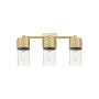 Innovations Lighting Bolivar 3 Light 21" Wide Vanity Light Brushed Brass / Seedy