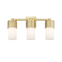 Innovations Lighting Bolivar 3 Light 21" Wide Vanity Light Brushed Brass / Matte White