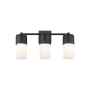 Innovations Lighting Bolivar 3 Light 21" Wide Vanity Light Matte Black / Matte White