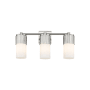 Innovations Lighting Bolivar 3 Light 21" Wide Vanity Light Satin Nickel / Matte White