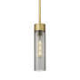Innovations Lighting Empire 3" Wide Mini Pendant Brushed Brass / Plated Smoke