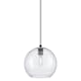 Innovations Lighting Crown Point 10" Wide Pendant Matte Black / Seedy