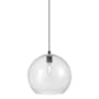 Innovations Lighting Crown Point 12" Wide Pendant Matte Black / Seedy