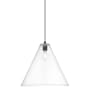 Innovations Lighting Crown Point 16" Wide Pendant Matte Black / Clear