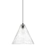Innovations Lighting Crown Point 16" Wide Pendant Matte Black / Seedy