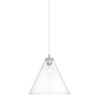 Innovations Lighting Crown Point 16" Wide Pendant Polished Nickel / Clear