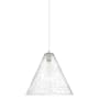 Innovations Lighting Crown Point 16" Wide Pendant Polished Nickel / Seedy