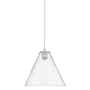 Innovations Lighting Crown Point 12" Wide Pendant Satin Nickel / Clear