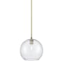 Innovations Lighting Crown Point 12" Wide Pendant Brushed Brass / Seedy