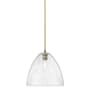 Innovations Lighting Crown Point 12" Wide Pendant Brushed Brass / Seedy