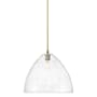 Innovations Lighting Crown Point 16" Wide Pendant Brushed Brass / Seedy