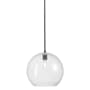 Innovations Lighting Crown Point 12" Wide Pendant Matte Black / Clear